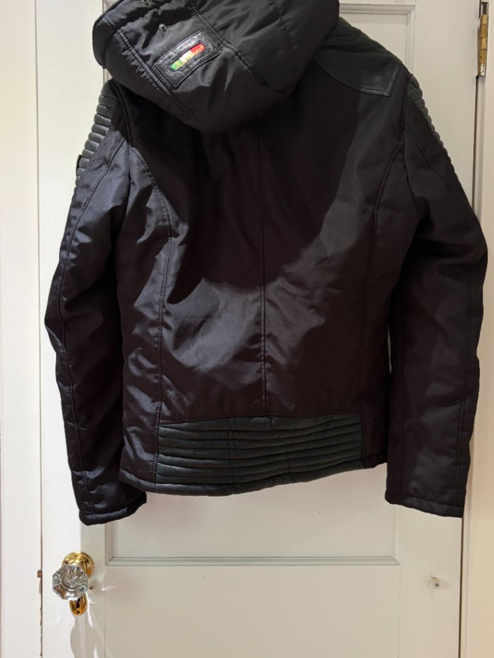 Ventiuno Biker Jacket Size Large Leather/Polyester Black - Picture 3 of 14